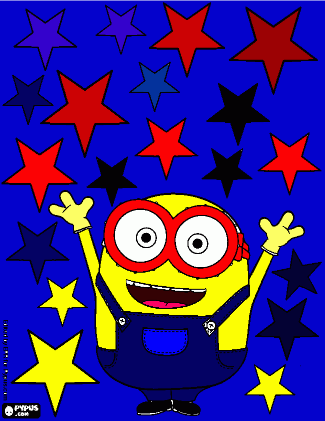 bob minion de angel para colorear