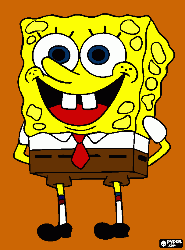 bob sponge/ bob esponja  para colorear