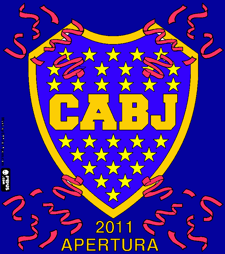 boca jr para colorear