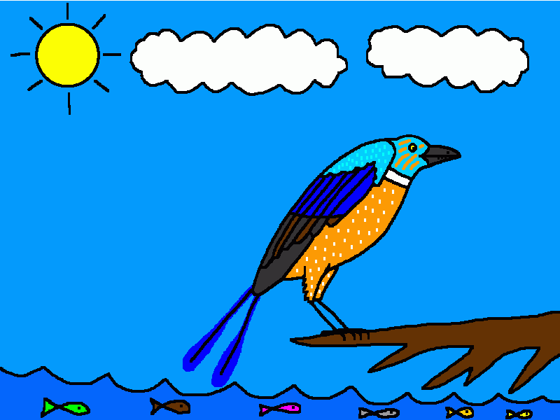 bohaiornis para colorear