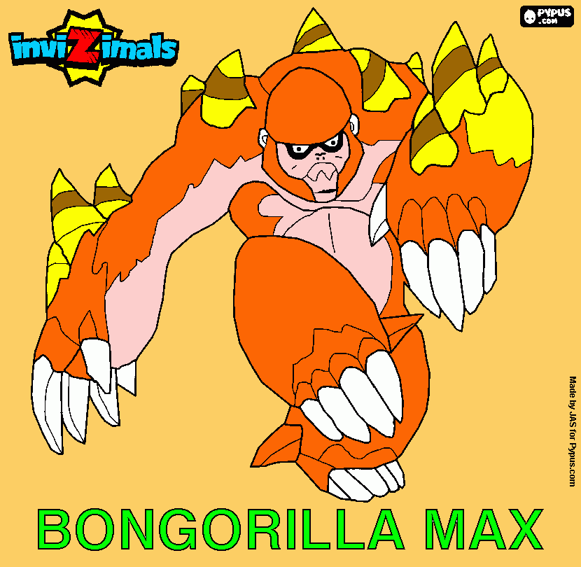 Bongorila max para colorear