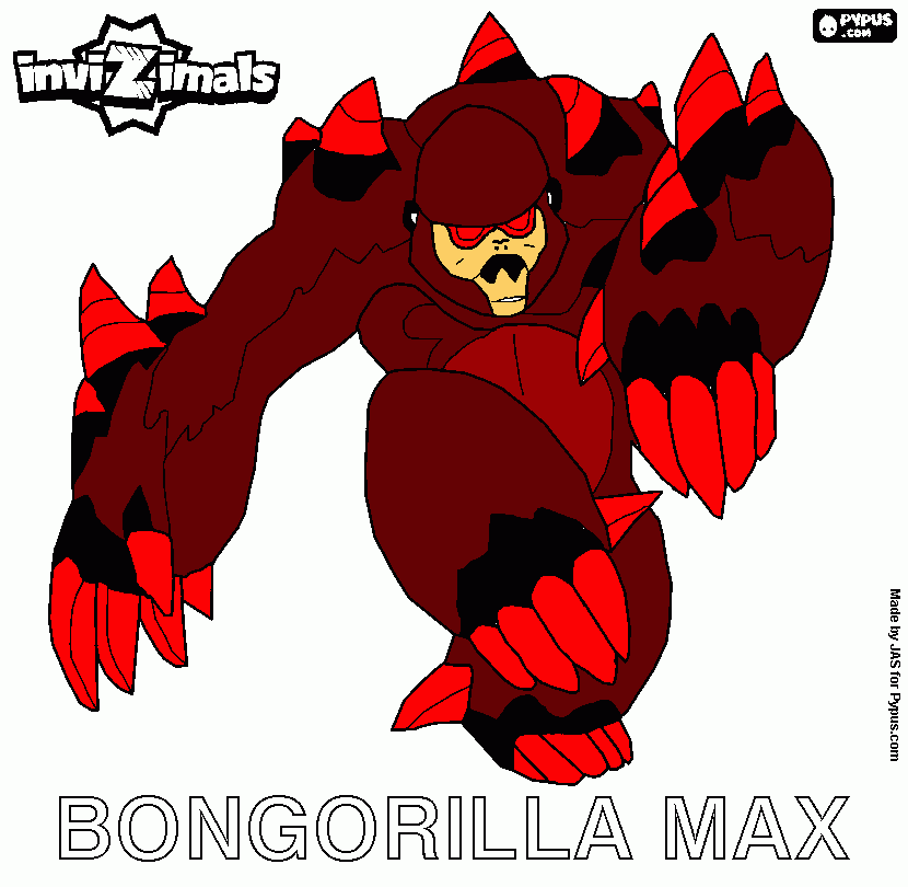 bongorilla resonante para colorear