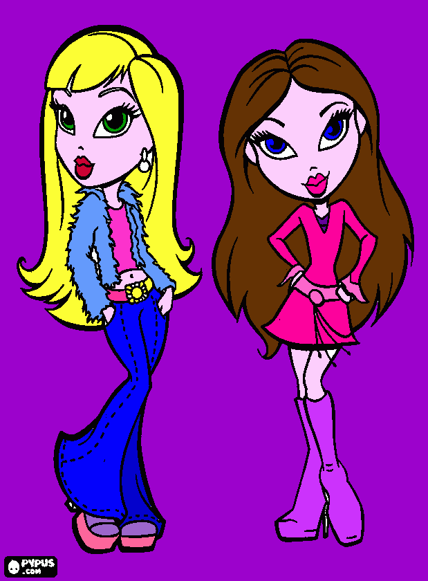 bratz para colorear