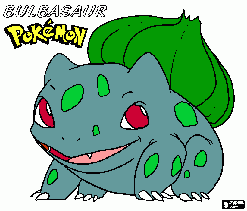 bulbasor para colorear