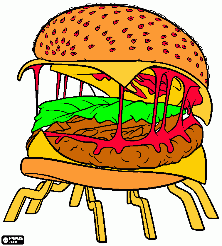 BURGUEARAÑA para colorear