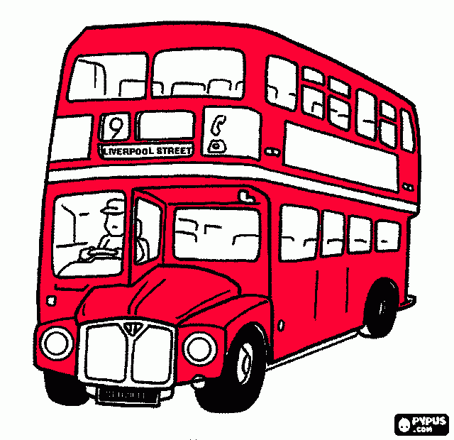 bus in london para colorear