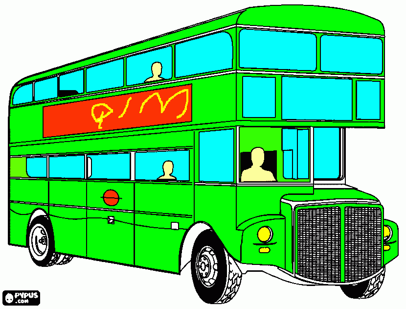 BUS QIM para colorear