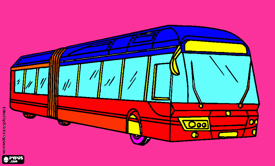 bus trole para colorear