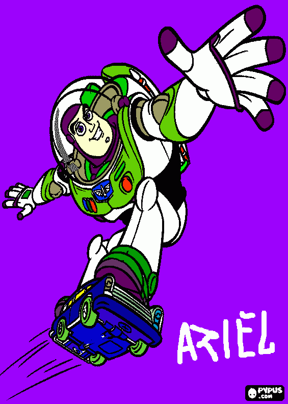 buzz layear para colorear