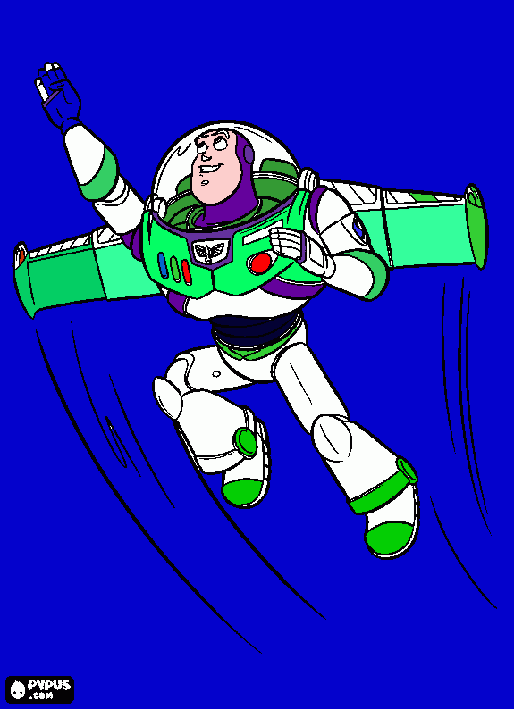 buzz lighyear  pintado por juan jose cm para colorear