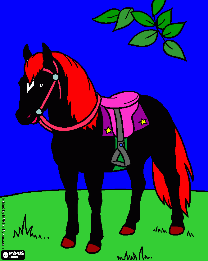 caballo alexia para colorear