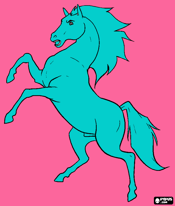 caballo locoo para colorear