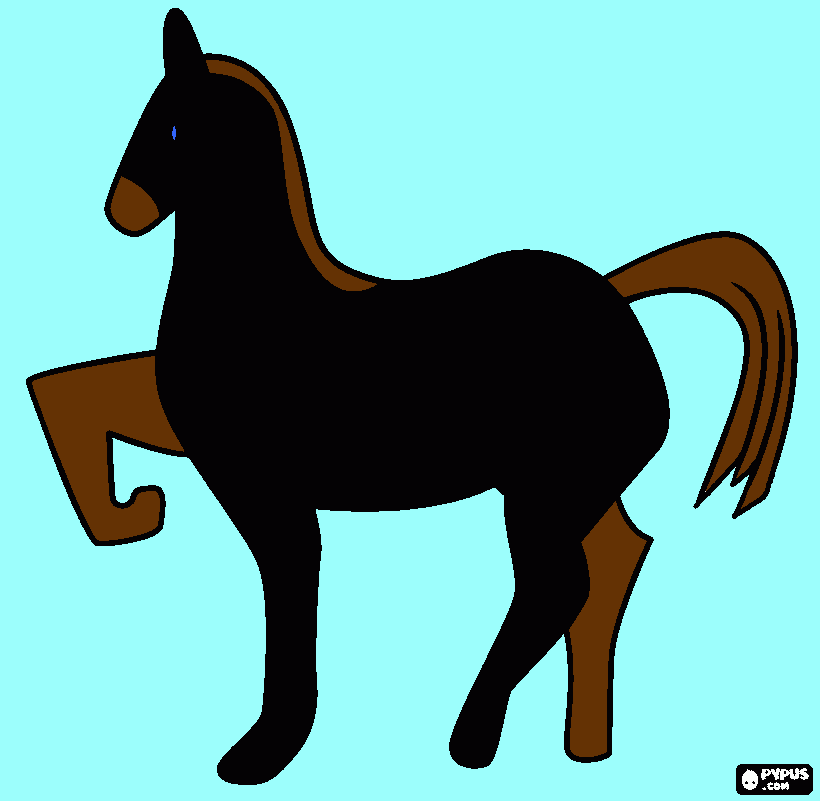 CABALLO PINTADO LUCIEN para colorear