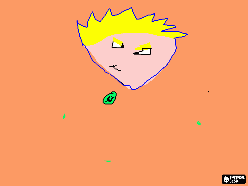 cabeza gohan para colorear