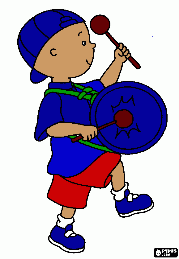 Caillou Cagoncete para colorear