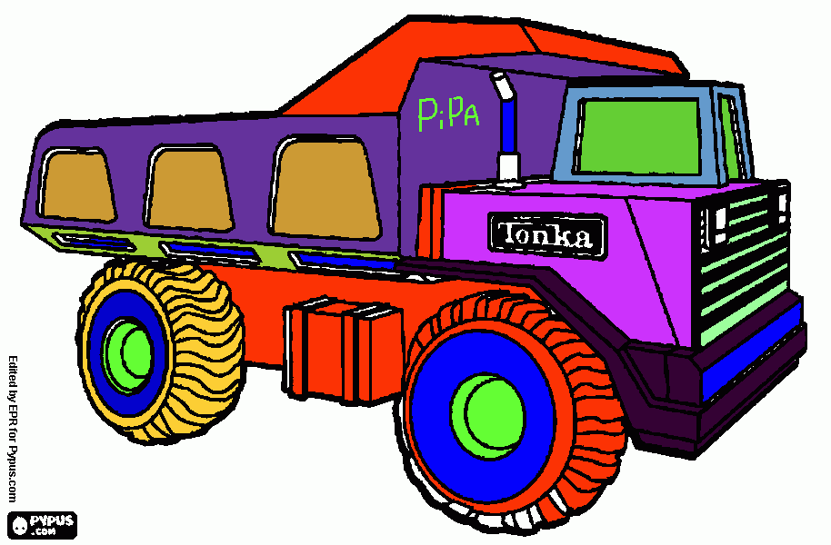 camion de pipa para colorear