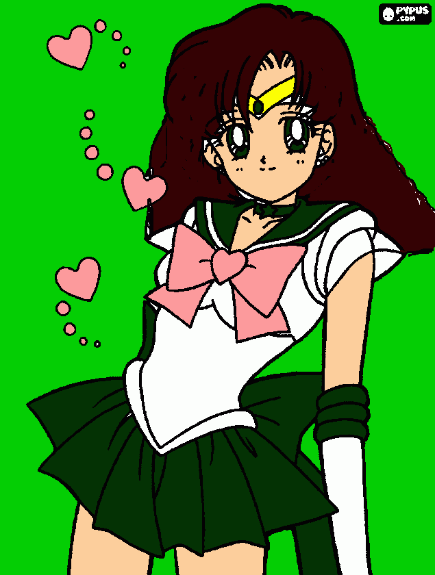 canvio de cuerpos sailor jupiter para colorear