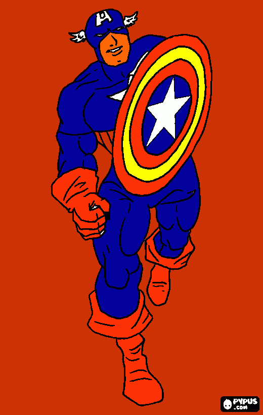 capitan amca para colorear