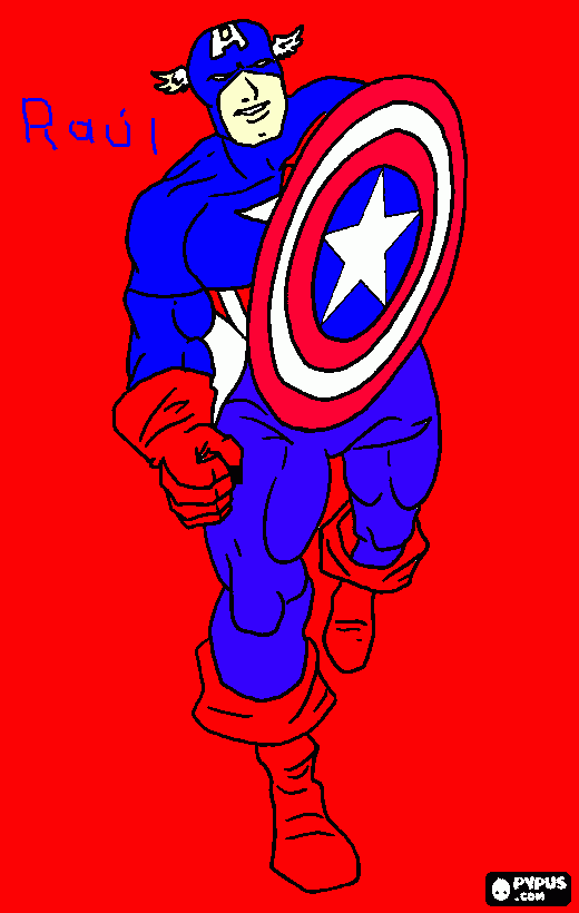 capitan ameria para colorear