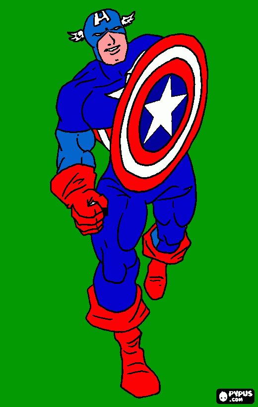 CAPITAN AMERICA EL PRIMER AVENGER para colorear