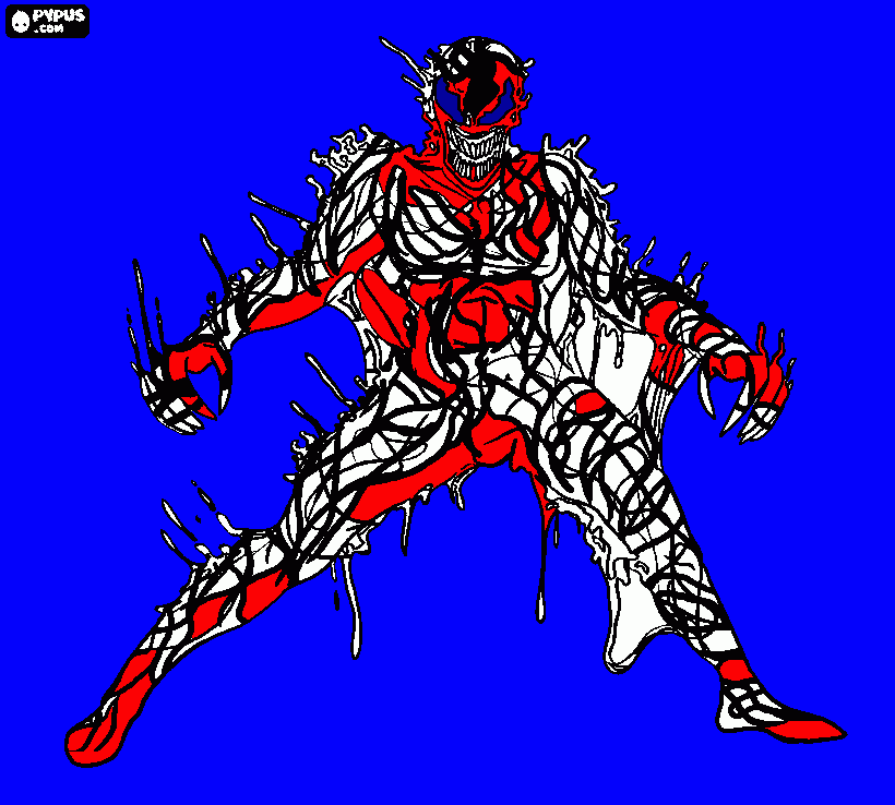 carnage para colorear