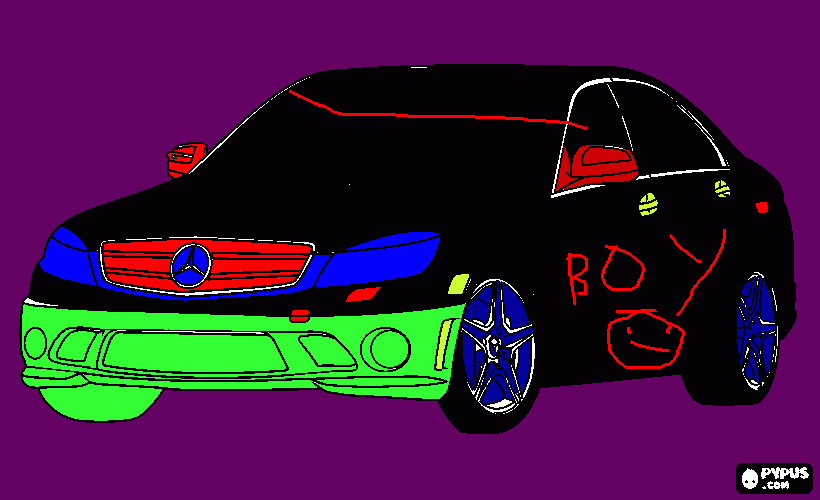 carro  chido para colorear