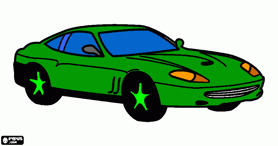 carro de luigi para colorear