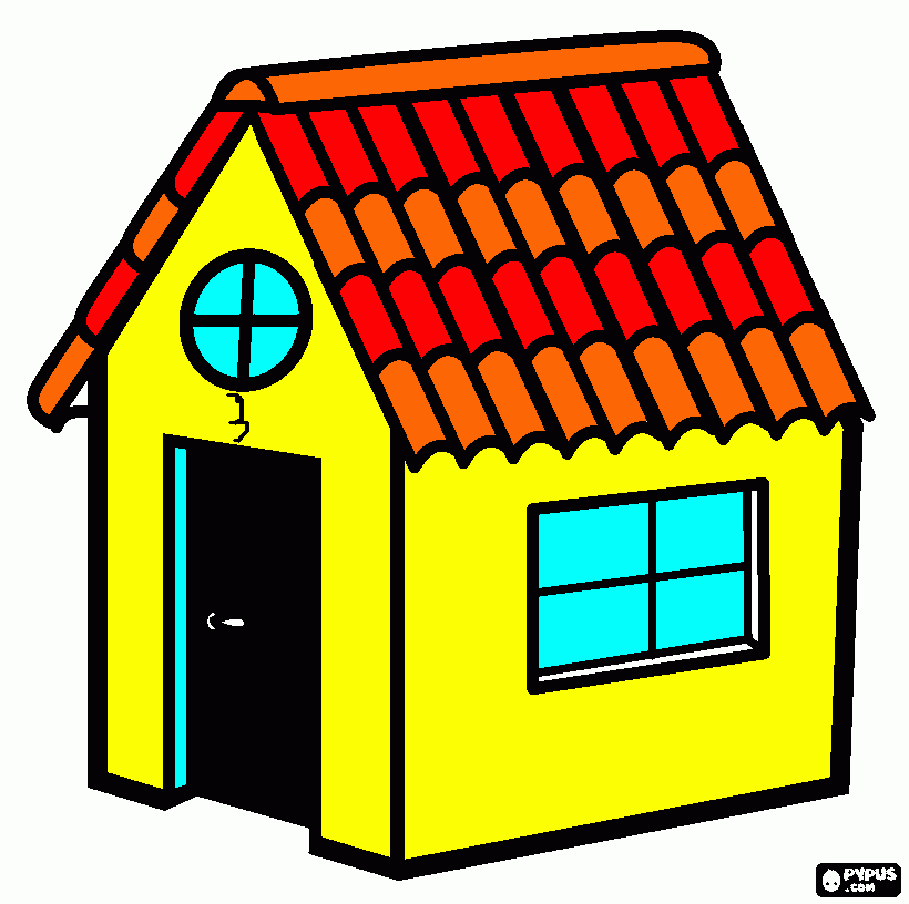 casa 3 de la colonia oyamel para colorear