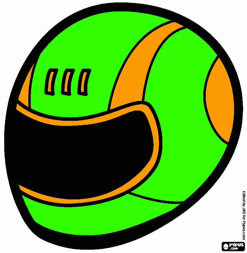 Casco para colorear