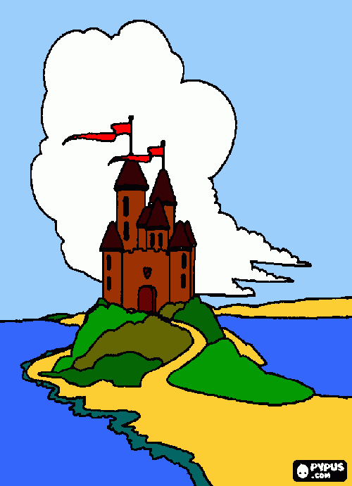 Castillo para colorear