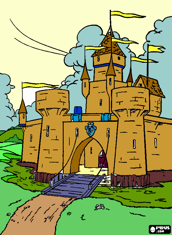 castle para colorear