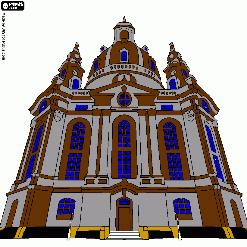 catedral de mexico para colorear