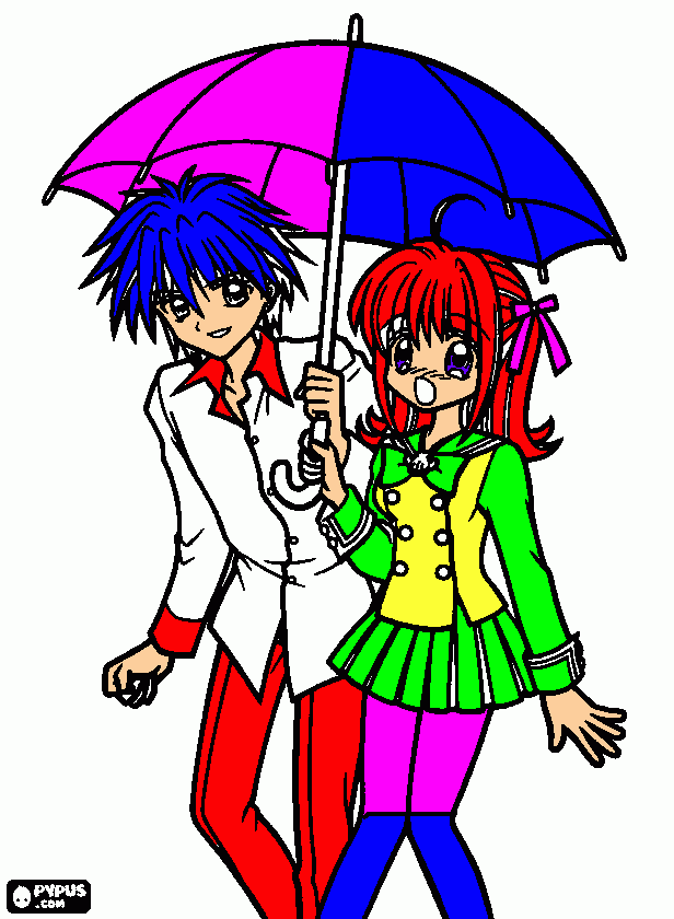 celeste y carlos para colorear