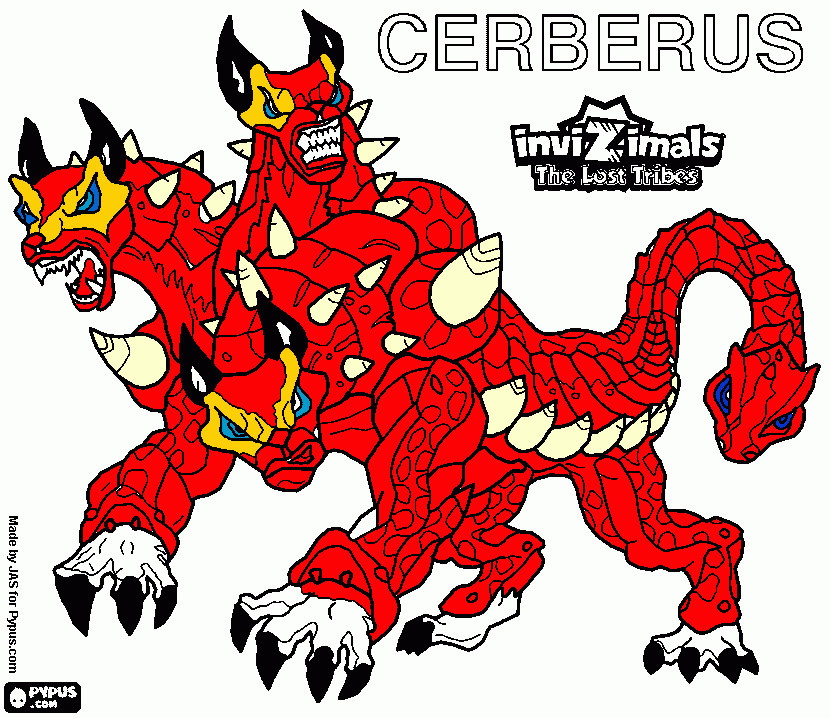 Cerberus Para Colorear Cerberus Para Imprimir