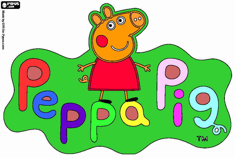 CERDITA PEPA PIG para colorear