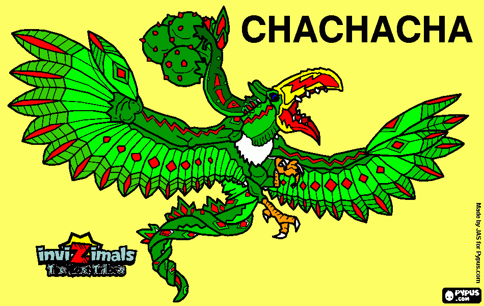 cha-cha-cha para colorear