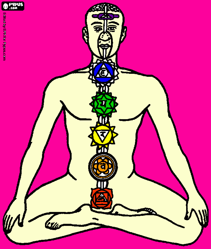 chakra para colorear