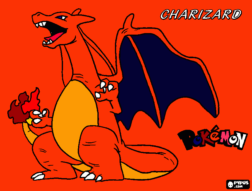 charizard =) para colorear