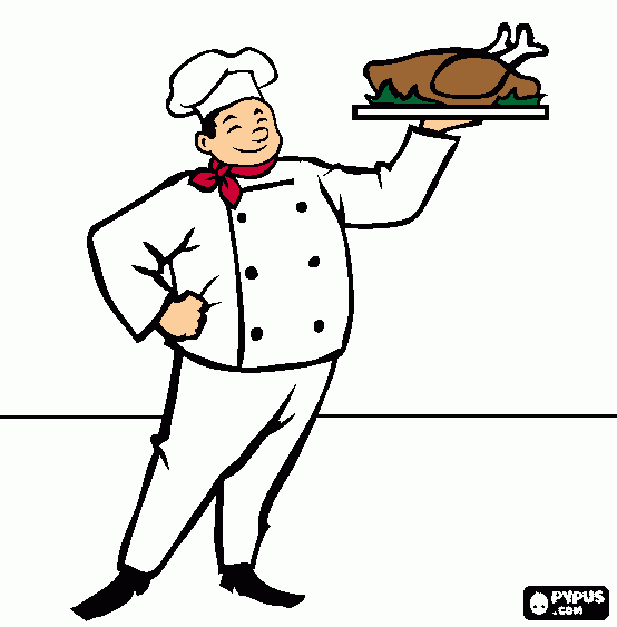 chef para colorear