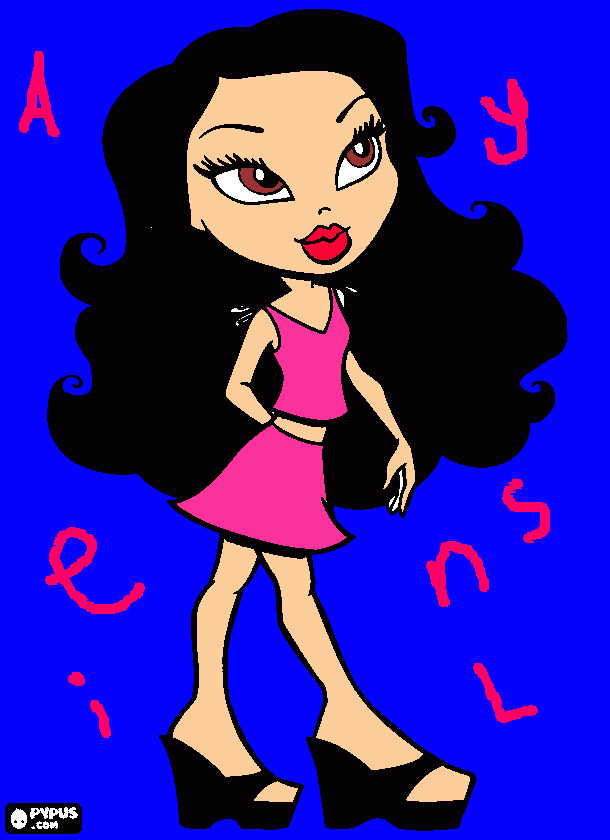 chica guapa para colorear