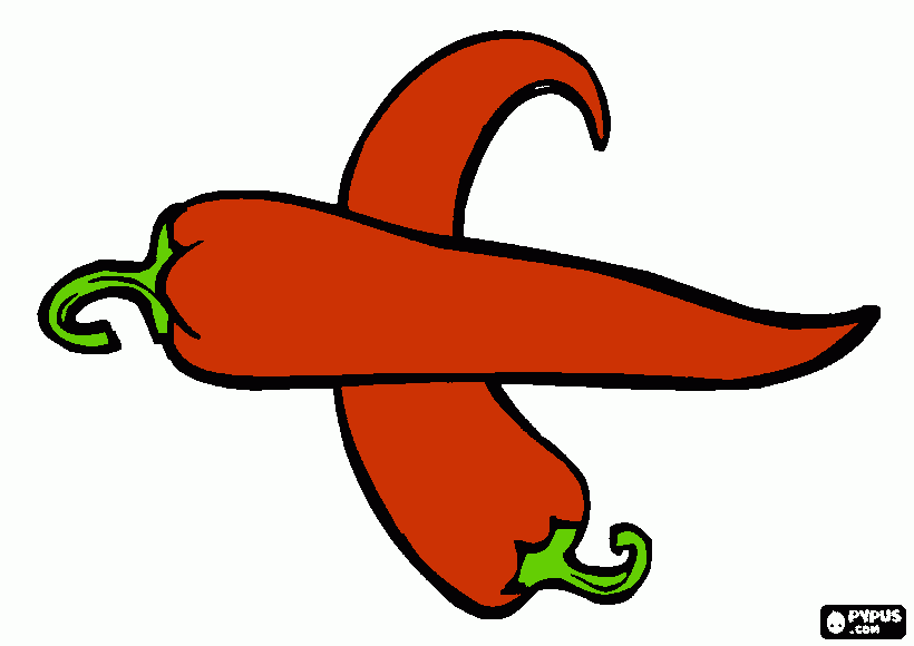 chili para colorear