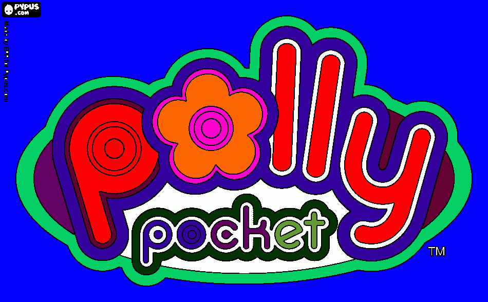 ciudad de polly pocket para colorear