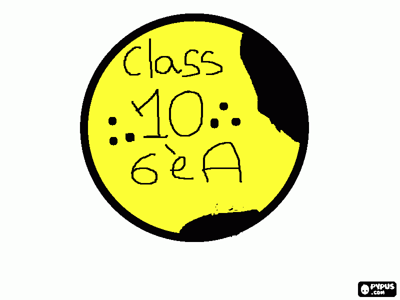 class 10 para colorear