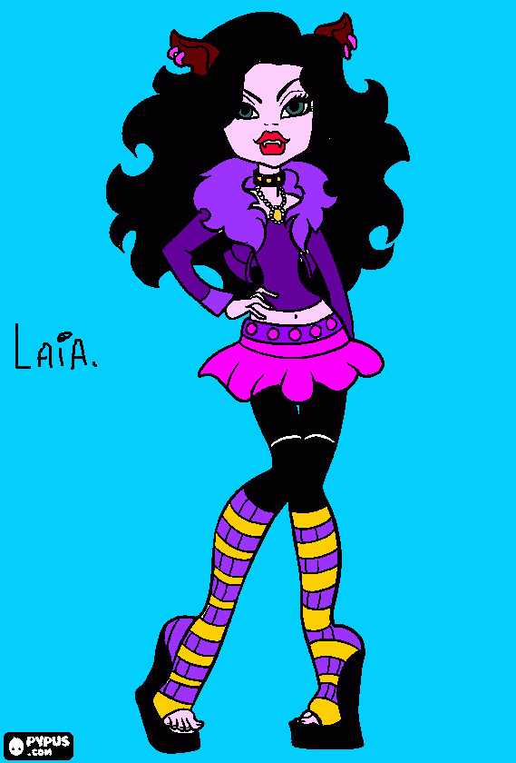 Clawdeen para colorear