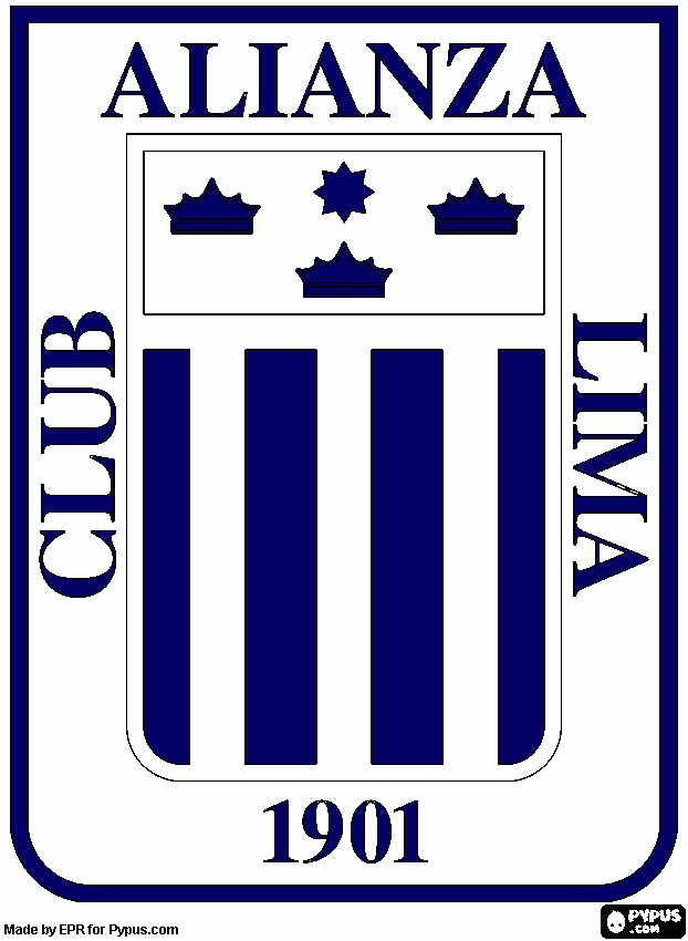 club alianza lima para colorear