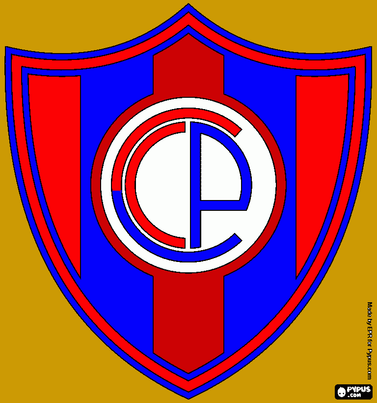 club cerro porteño para colorear