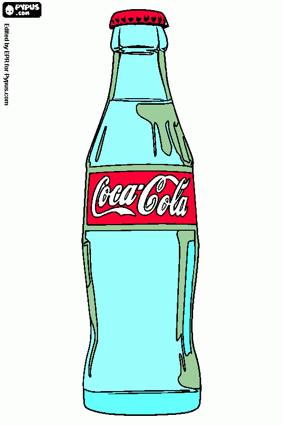 coca para colorear