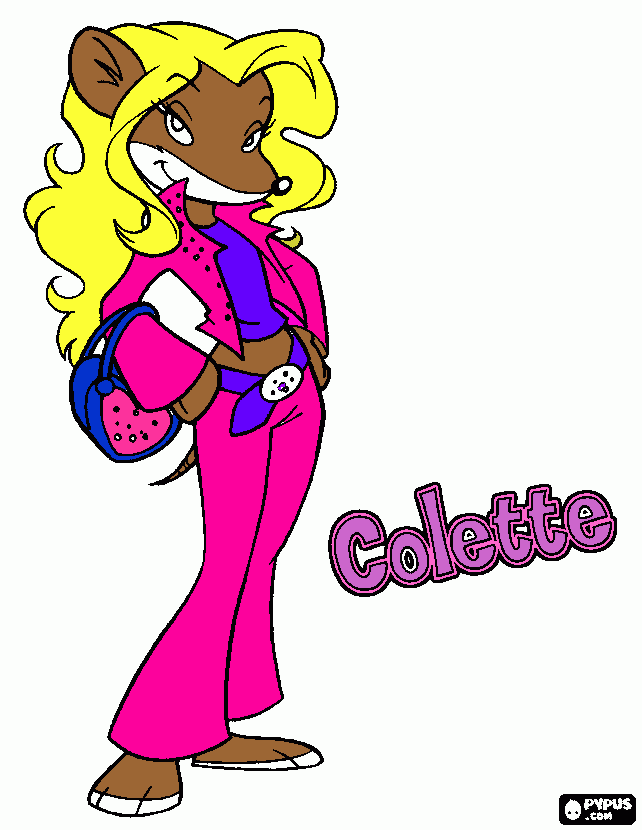 colette dibujo para colorear