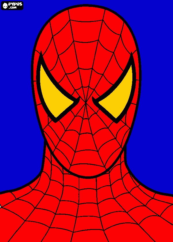 colores spiderman para colorear