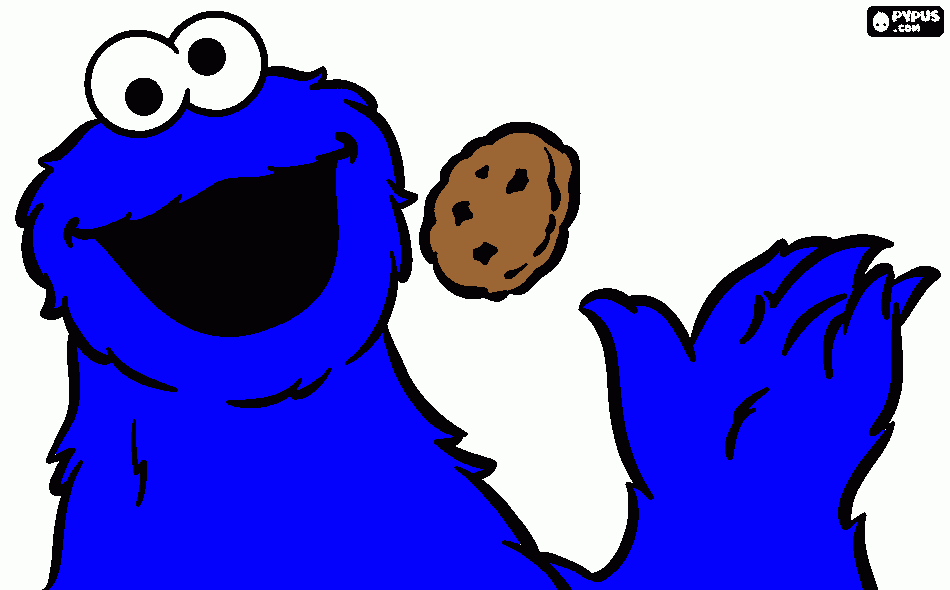 Cookie Monster_3 para colorear